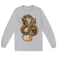 Moon Dust green and yellow dragon Long Sleeve Tee - RanaPortraitStore