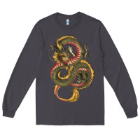 Smoke green and yellow dragon Long Sleeve Tee - RanaPortraitStore