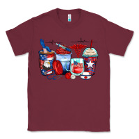 Burgundy American nurse coffee cups Classic Tee - Zillion Design Studio