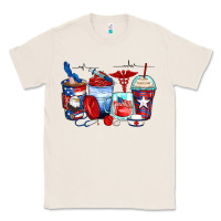 Natural American nurse coffee cups Classic Tee - Zillion Design Studio