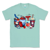 Seafoam American nurse coffee cups Classic Tee - Zillion Design Studio