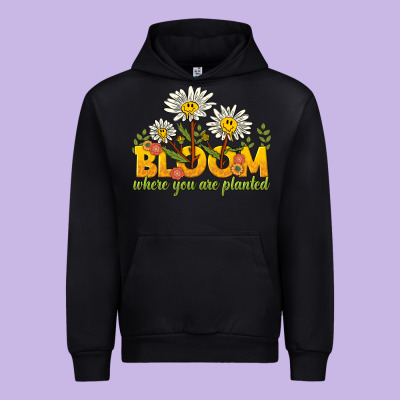 Bloom Where You Are Planted Urban Hoodie Designed By Nancycooperartshop
