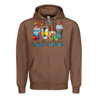 Chestnut math teacher coffee cups Zipper Hoodie - Zillion Design Studio