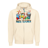 Sandshell math teacher coffee cups Zipper Hoodie - Zillion Design Studio