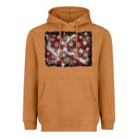 Meerkat christmas snow crystals background Heavyweight Hoodie - BundleAndBundleShop