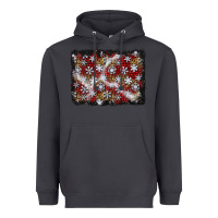 Smoke christmas snow crystals background Heavyweight Hoodie - BundleAndBundleShop