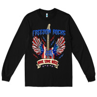 Black freedom rocks make some noise Long Sleeve Tee - texasbilliewilder