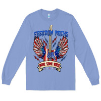 Colony Blue freedom rocks make some noise Long Sleeve Tee - texasbilliewilder