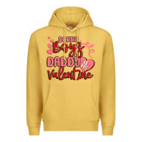 Antique Gold sorry boys daddy is my valentine Premium Hoodie - MaliasSmallBusiness