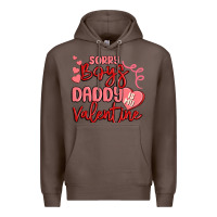 Coffee sorry boys daddy is my valentine Premium Hoodie - MaliasSmallBusiness