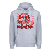 Heather Grey sorry boys daddy is my valentine Premium Hoodie - MaliasSmallBusiness