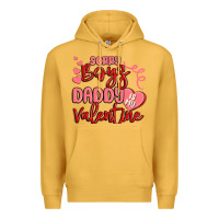 Mustard sorry boys daddy is my valentine Premium Hoodie - MaliasSmallBusiness