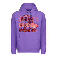Purple sorry boys daddy is my valentine Premium Hoodie - MaliasSmallBusiness