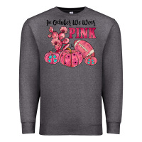 Charcoal Heather in october we wear pink Premium Sweatshirt - JahusDesignShop