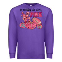 Purple in october we wear pink Premium Sweatshirt - JahusDesignShop