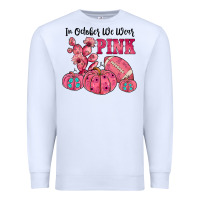White in october we wear pink Premium Sweatshirt - JahusDesignShop
