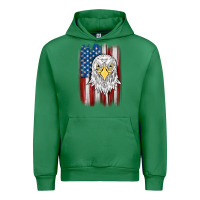 Emerald American flag eagle Urban Hoodie - MaliasSmallBusiness