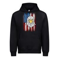 Foreset Green American flag eagle Urban Hoodie - MaliasSmallBusiness