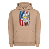 Pigment Burro American flag eagle Urban Hoodie - MaliasSmallBusiness