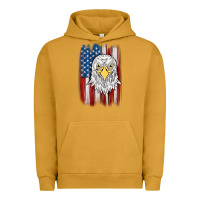 Pigment Peanut Butter American flag eagle Urban Hoodie - MaliasSmallBusiness