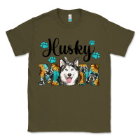 Army Green husky mom western Classic Tee - RanaPortraitStore