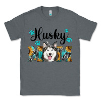Charcoal Heather husky mom western Classic Tee - RanaPortraitStore