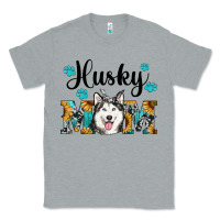 Heather Grey husky mom western Classic Tee - RanaPortraitStore