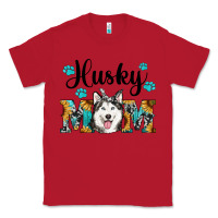 Red husky mom western Classic Tee - RanaPortraitStore