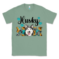 Sage husky mom western Classic Tee - RanaPortraitStore
