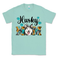 Seafoam husky mom western Classic Tee - RanaPortraitStore