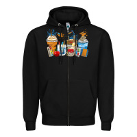Black art teacher coffee cups Zipper Hoodie - Zillion Design Studio