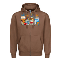 Chestnut art teacher coffee cups Zipper Hoodie - Zillion Design Studio