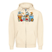 Sandshell art teacher coffee cups Zipper Hoodie - Zillion Design Studio