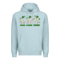 Blue Mist drink drank drunk st. patricks day skeletons Premium Hoodie - MaliasSmallBusiness