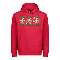Cardinal drink drank drunk st. patricks day skeletons Premium Hoodie - MaliasSmallBusiness