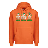 Carrot drink drank drunk st. patricks day skeletons Premium Hoodie - MaliasSmallBusiness