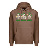 Chestnut drink drank drunk st. patricks day skeletons Premium Hoodie - MaliasSmallBusiness