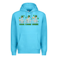Ocean Blue drink drank drunk st. patricks day skeletons Premium Hoodie - MaliasSmallBusiness