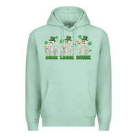 Seafoam drink drank drunk st. patricks day skeletons Premium Hoodie - MaliasSmallBusiness