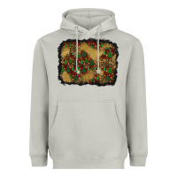 Moon Dust christmas trees and leopard background Heavyweight Hoodie - BundleAndBundleShop
