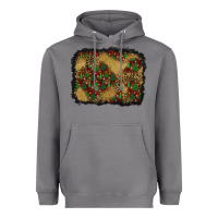 Storm christmas trees and leopard background Heavyweight Hoodie - BundleAndBundleShop