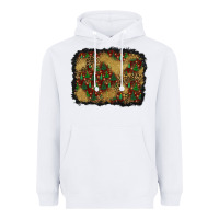 White christmas trees and leopard background Heavyweight Hoodie - BundleAndBundleShop