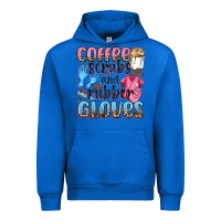 Cobalt coffee scrubs and rubber gloves Urban Hoodie - NancyCooperArtShop