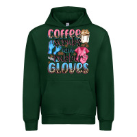 Forest Green coffee scrubs and rubber gloves Urban Hoodie - NancyCooperArtShop