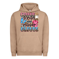 Pigment Burro coffee scrubs and rubber gloves Urban Hoodie - NancyCooperArtShop