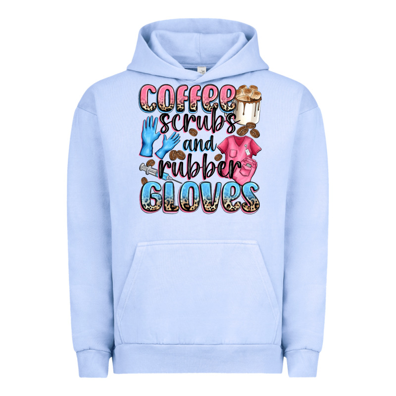 Coffee Scrubs And Rubber Gloves Urban Hoodie by NancyCooperArtShop | Teevron