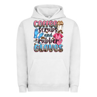 Pigment Lunar Rock coffee scrubs and rubber gloves Urban Hoodie - NancyCooperArtShop