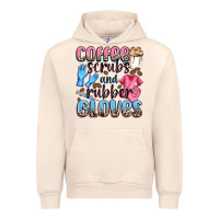 Sandshell coffee scrubs and rubber gloves Urban Hoodie - NancyCooperArtShop