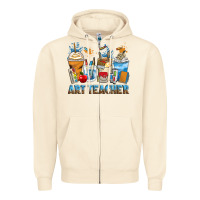 Sandshell art teacher coffee cups Zipper Hoodie - Zillion Design Studio