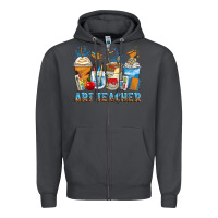 Smoke art teacher coffee cups Zipper Hoodie - Zillion Design Studio